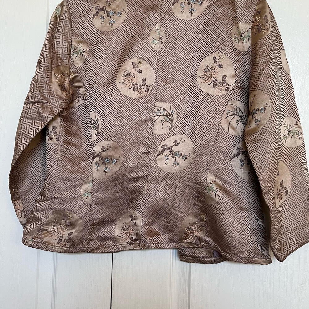 Warehouse Tan Geometric Women's Blazer - Picture 4 of 9